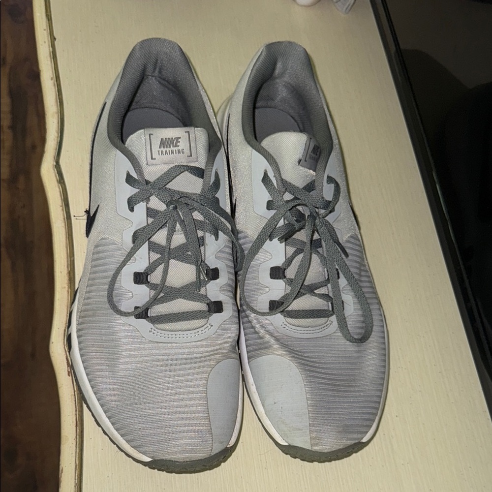 Nike Gray Athletic Shoes with Mesh Uppers